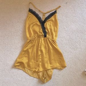 Silk adjustable romper